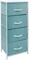 Sorbus Dresser with 4 Drawers - Bedside Furniture & Night Stand End Table Dresser with Steel Frame, Wood Top, Easy Pull Fabric Bins for Home, Bedroom Accessories, Office & Dorm